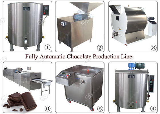 중국 기계를 만드는 완전히 자동적인 산업 견과 버터 분쇄기 초콜렛 생산 라인 협력 업체