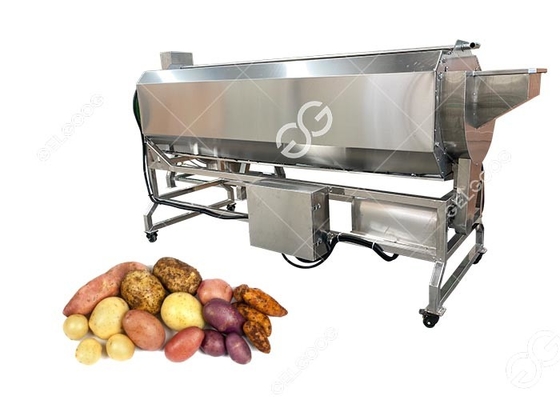 중국 가득 차있는 자동적인 산업 감자 씻기와 껍질을 벗김 기계 당근 생강 세탁기 Peeler 협력 업체