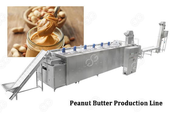 중국 500 KG 자동 산업 견과 버터 분쇄기 땅콩 버터 공정 라인 완전히 협력 업체