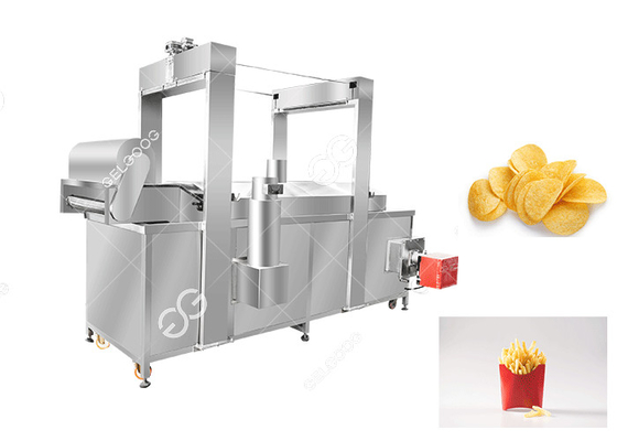 중국 기계를 튀기는 전기 &amp; 가스 자동적인 프라이팬 기계 감자 감자 튀김 협력 업체