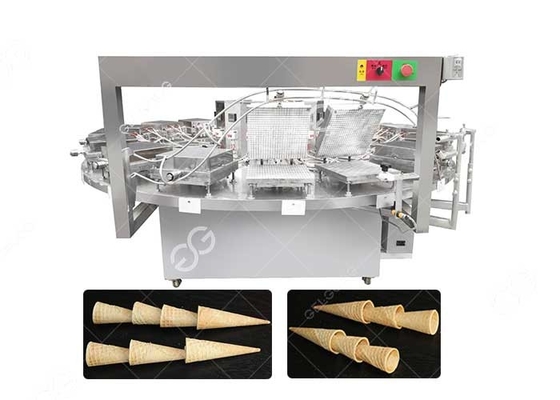 중국 기계전기 / 기체 가열을 굽는 스테인레스 강 격자무늬 아이스크림 콘 협력 업체