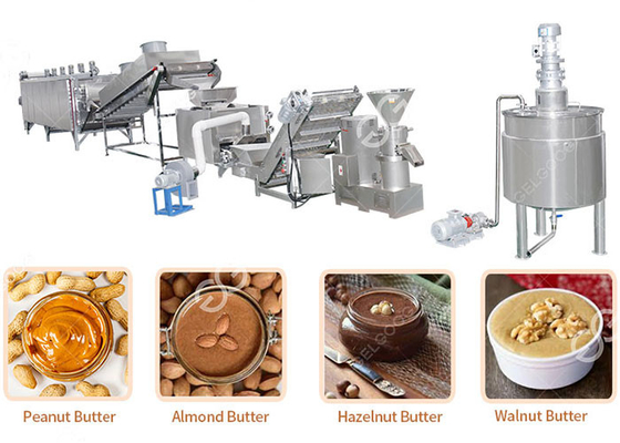 중국 허난 성 GELGOOG 산업 견과 버터 분쇄기, 높은 자동화 땅콩 버터 가공 기계 협력 업체