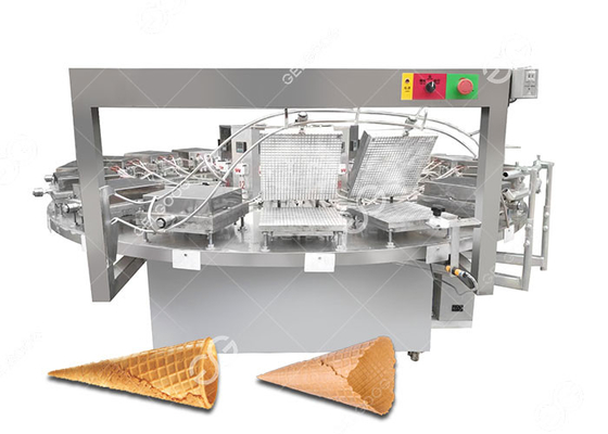 중국 세미 오토매틱 아이스크림 와플콘 성형기, 콘 비스킷 기계 1200PCS/H 협력 업체