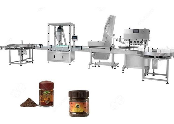 중국 중국 제조사 20-35bottles/min 분말 충전기 기계 커피 분말 충전기 협력 업체