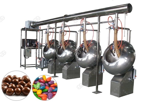 중국 SS304 자동적인 초콜렛 닦는 코팅 기계 직경 40-150 Cm 협력 업체