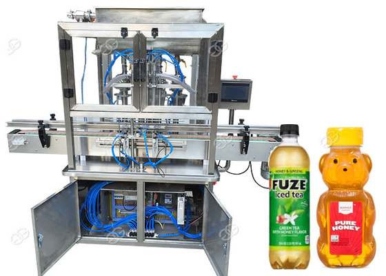 중국 자동적인 꿀 병 충전물 기계/꿀 병에 넣는 장비 SUS304 물자 협력 업체