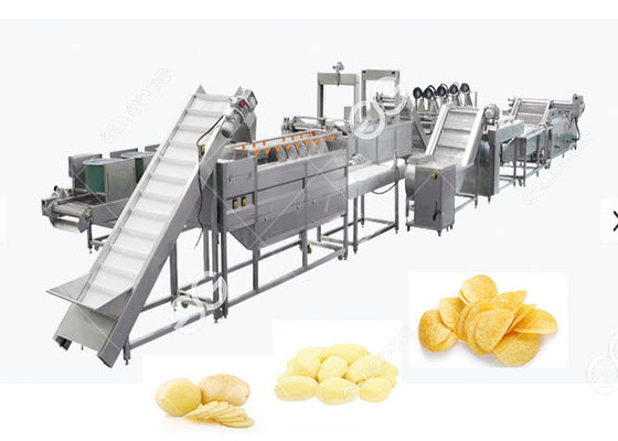 중국 기계에게 고용량 200kg/H를 가진 전기 난방을 하는 산업 자동적인 감자 칩 협력 업체