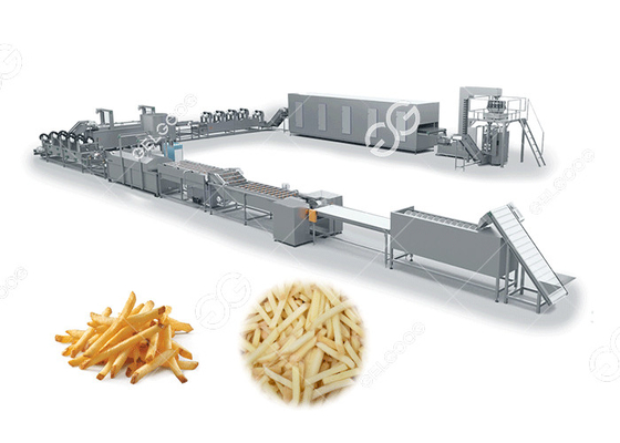 중국 교류 생산을 가진 기계에 의하여 어는 감자 튀김을 제조하는 상업적인 감자 칩 협력 업체